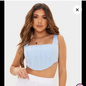 NWT Bustier Style Crop Top